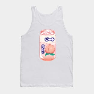 Peach Soda Can Japanese Soft Drink Kawaii Soft Pastel Pop Art Retro Summer Vibe Tank Top